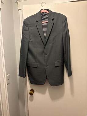 Michael Kors Macys Mens Store Mens Blazer Suit Jacket Size 38L Grey